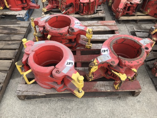 (3) BJ & Web Wilson 9 5/8" Side Door Casing Elevators