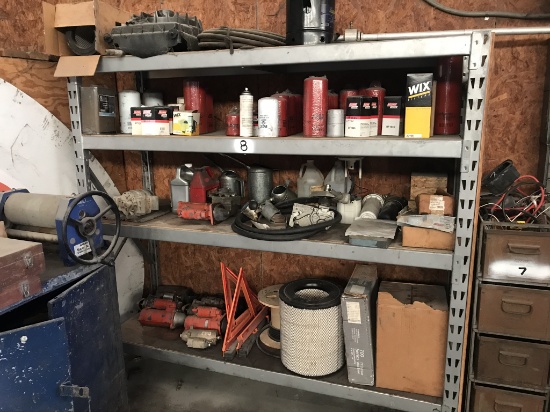 6' Metal Shelf w/ Contents