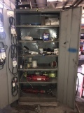 2-Door Metal Cabinet w/ Contents
