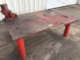 Metal Shop Table w/ Vise