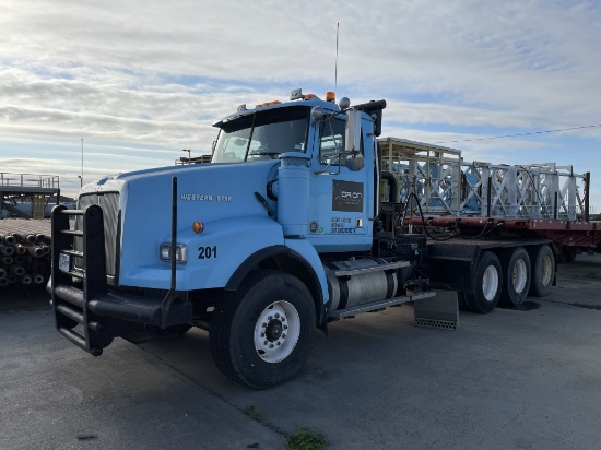 2005 Western Star 4900SA Tri-Axle Winch Truck, p/b Diesel Engine, Eaton Fuller Transmission, 264" WB