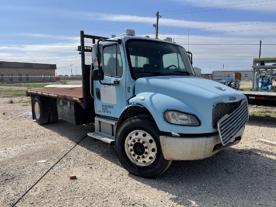 2008 Freightliner M2-106 S/A Flatbed Truck, p/b Diesel Engine, Single Cab, Automatic Transmission, P