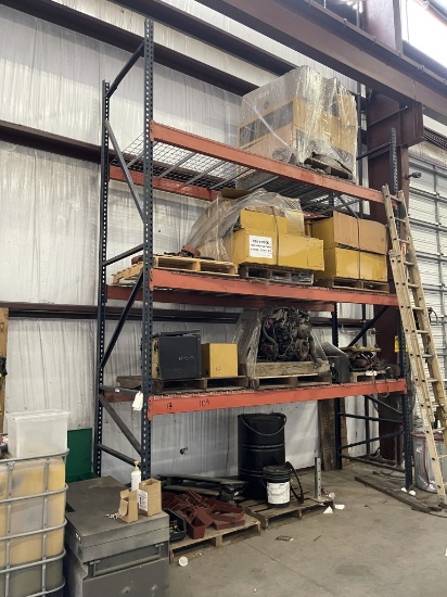 (1) Heavy Duty Pallet Racks (NOTE: Does not include contents which are being sold in the next lot)