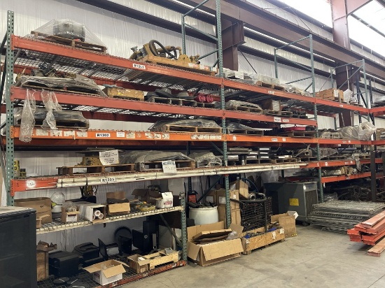 (5) Sections Heavy Duty Pallet Racks (NOTE: Does not include contents which are being sold in the ne