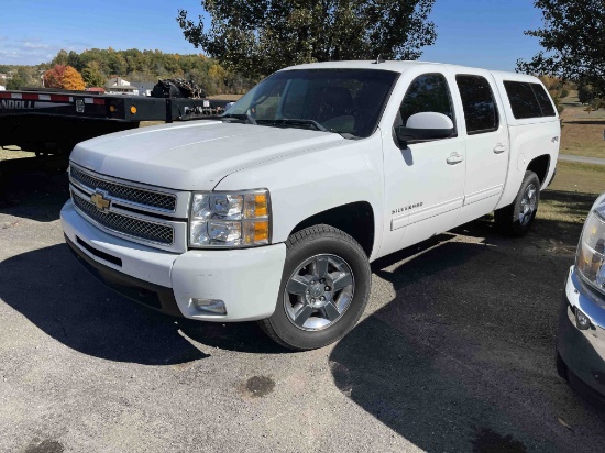 2012 Chevrolet Silverado 1500 1/2 Ton Crew Cab Pick Up Truck, 4x4, 6' Bed, ARE Camper Top, VIN# 1GCP