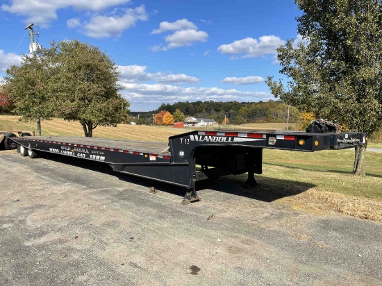 2013 Landoll 440 T/A Drop Deck  Hydraulic Equipment Trailer, 53' Long, 8.5' Wide, 10' Neck, 97,100 G