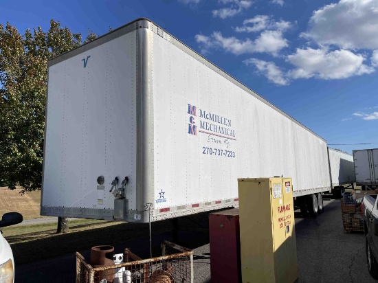 2007 Vanguard VIP 4000 T/A Dry Van Trailer, 8.5' Wide, 53' Long, Wood Deck, Crank Tight Landing Gear