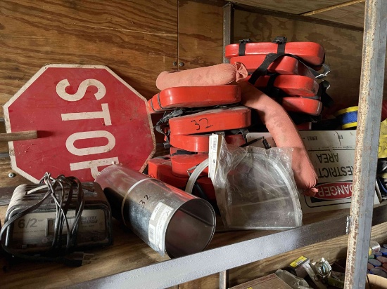 Lot of Asstd Safety Harnesses, Life Jackets & Misc. NOTE: LOT MUST BE REMOVED NO LATER THAN TUESDAY,