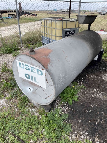 34"D x 93"L Used Oil Tank