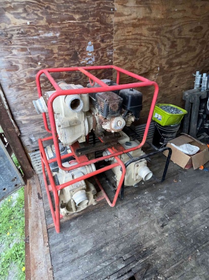 (3) 3" x 3" Trash Pumps p/b Gas Engines