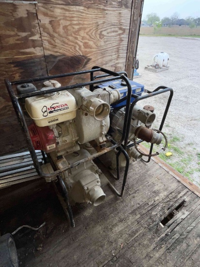 (4) 3" x 3" Trash Pumps p/b Gas Engines