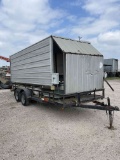 7'W x 20'L T/A Cooling Trailer, (2) Water Tanks, Steps, TX TAG 049875J (BILL OF SALE ONLY)