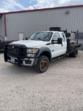 2011 Ford F550 Super Duty, Extended Cab, S/A Flatbed Dually, p/b 6.7L Power Stroke Diesel Engine, A/