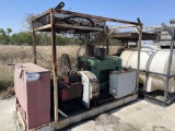 Triplex Pump p/b Detroit Diesel Mounted On Skid Stand (NOTE: Operating Condition Unknown)