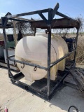 525 Gl Tank Mountd on Steel Skid Stand w/ Gas Powered Trash Pump (NOTE: Operating Condition Unknown)