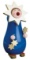 (8) Glaesser Seiffen German Hand Made 4.53 inch Smoking men, smoke figure star, RETAIL $22; (1) Glae