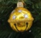 (3) Blown Glass Hanging Gold Jingle Bell Christmas Ornament; (6) Masked Jolly Jack O'Lantern Ornamen