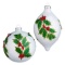 (8) The Greenery Shop 5-Inch Holly Ornament Set of 2; (18) Oh What Fun 4-inch Joy and Noel Ball Orna