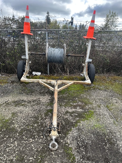 Reel Trailer (Note: Spool of wire in picture is not included)(UNIT LOCATED AT: ELITE TOWING, 5838 SE