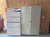 METAL CABINET AND 5-DRAWER METAL LATERAL FILE
