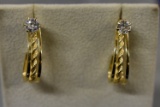 10k GOLD AND DIAMOND EARRINGS!