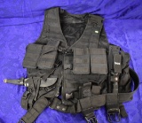 TACTICAL VEST WITH KNIVES!
