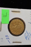 1914 INDIAN HEAD FIVE DOLLAR GOLD COIN!