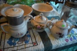 MUSICAL TEA AND COFFEE POTS