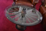 WAGON WHEEL TABLE!