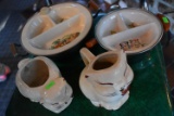 ANTIQUE BABY FOOD WARMING DISHES AND MORE