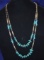 STERLING SILVER TURQUOISE NECKLACE!