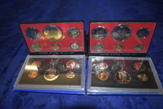 FOUR UNITED STATES MINT PROOF SETS!