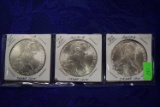 THREE SILVER AUSTRIA TRADE COINS!