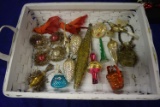 VINTAGE GLASS CHRISTMAS ORNAMENTS!