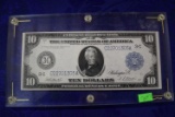 LARGE TEN DOLLAR FEDERAL RESERVE NOTE!