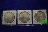 THREE MORGAN SILVER DOLLARS!