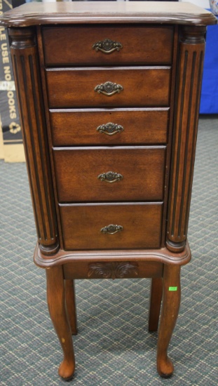 JEWELRY ARMOIRE FILLED W/JEWELRY