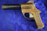 EARLY NAUTICAL BRASS FLARE GUN!