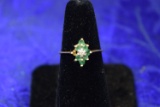 10KT GOLD AND EMERALD RING!