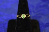 10KT GOLD AND EMERALD RING!