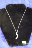 10KT WHITE GOLD NECKLACE!