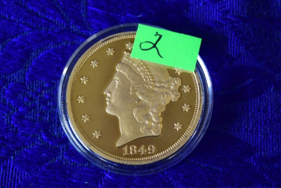 GOLD PLATED 1OZ PROOF SILVER!