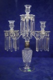 ANTIQUE CRYSTAL LUSTER CANDLEABRA!