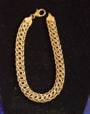 STERLING SILVER AND 14KT GOLD BRACELET!