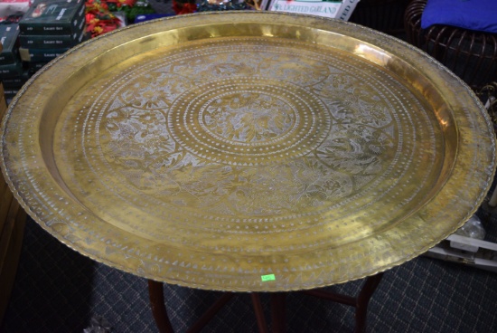 SOLID BRASS ASIAN TABLE!