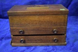 JEWELRY BOX WITH CARVED AIRPLANE TOP!