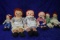 6 VINTAGE RAGGEDY-ANN AND ANDY DOLLS!