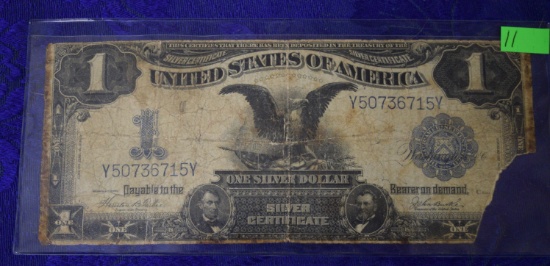 1888 LARGE ONE DOLLAR SILVER CERTIFICATE!