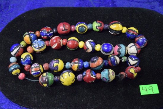 VINTAGE PAINTED NECKLACE!