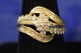 10KT GOLD AND DIAMOND RING!